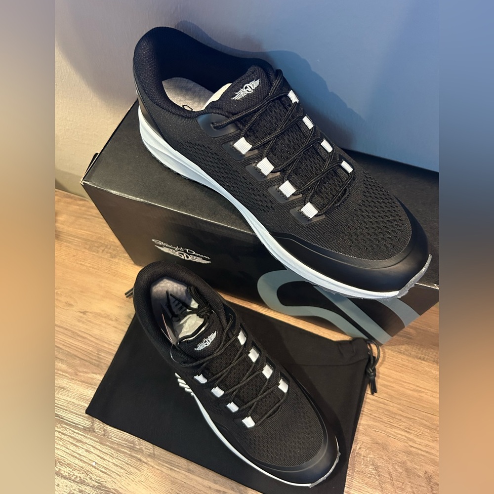 Straight Down Men’s The Mojave Golf Shoes-Nylon-Black-Various Sizes NIB⛳️ - Picture 9 of 12